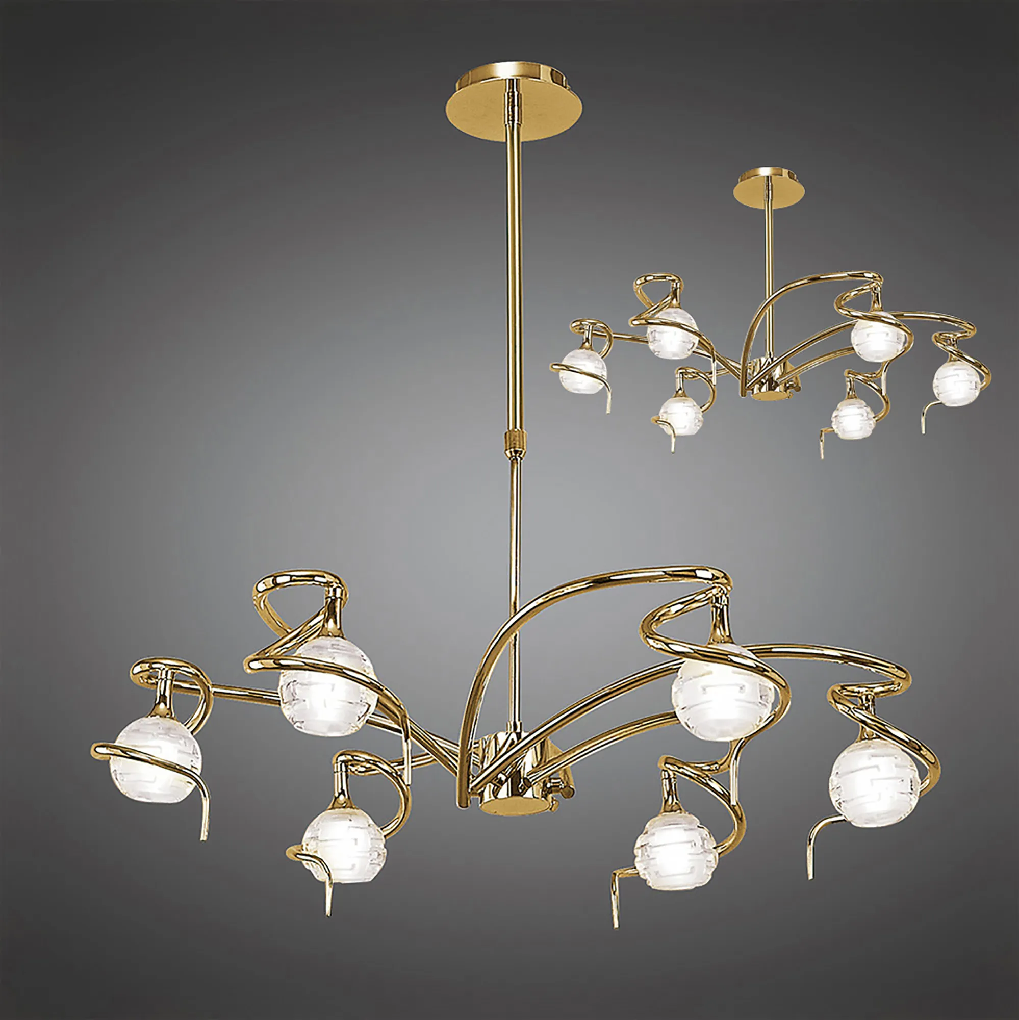 Dali PB Ceiling Lights Mantra Multi Arm Fittings
